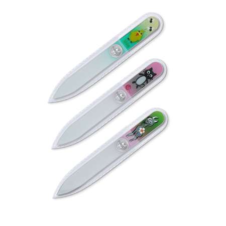 Пилки для ногтей BOHEMIA Czech Glass Nail Files набор пилок 90мм с ручной росписью