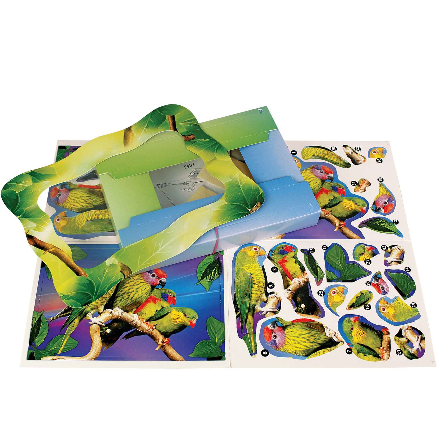 Набор для творчества VIZZLE Объемная картинка Амазонские попугаи - фото 5