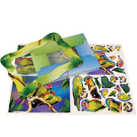Набор для творчества VIZZLE Объемная картинка Амазонские попугаи