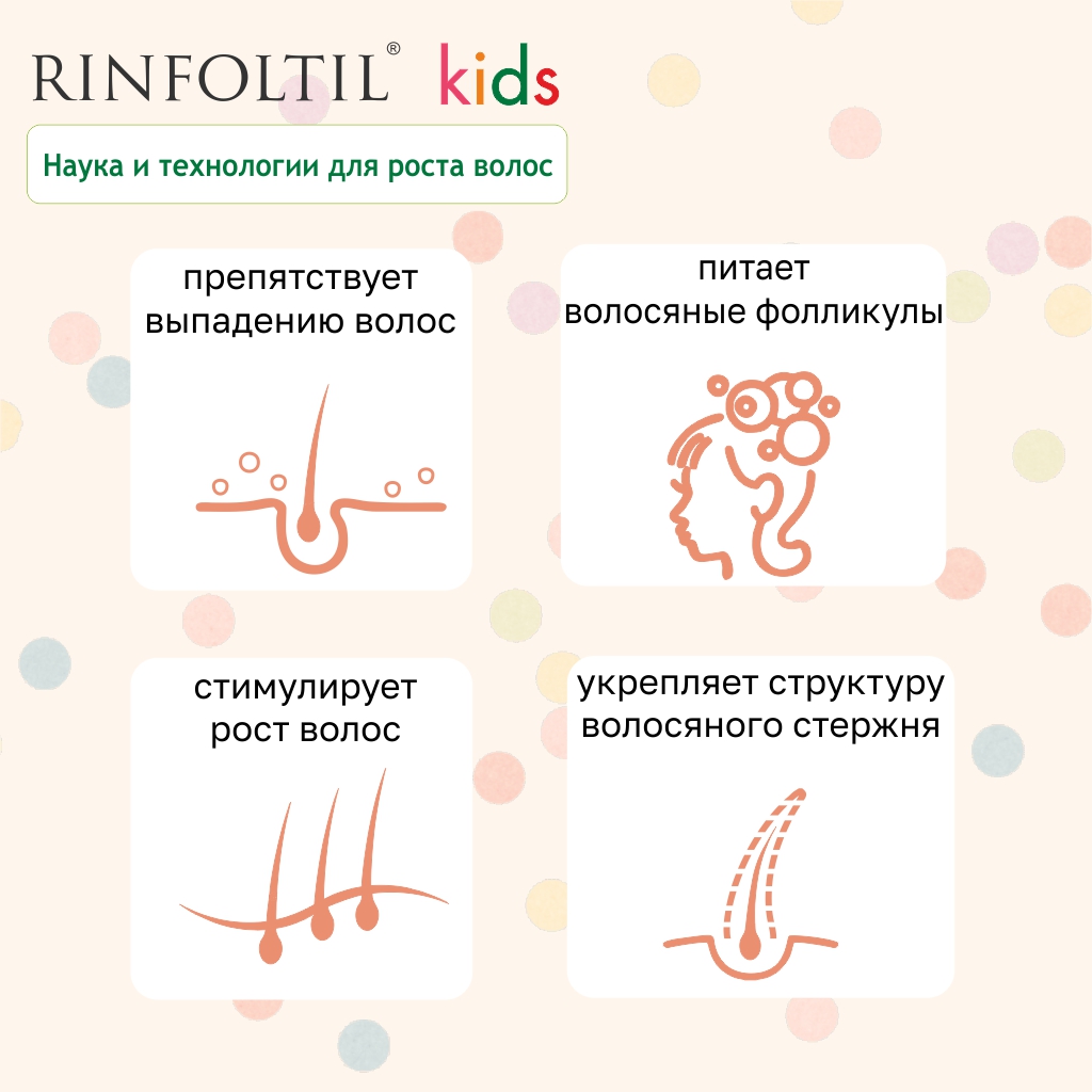 Сыворотка Ринфолтил Kids для ухода за детскими волосами с липосомами - фото 6