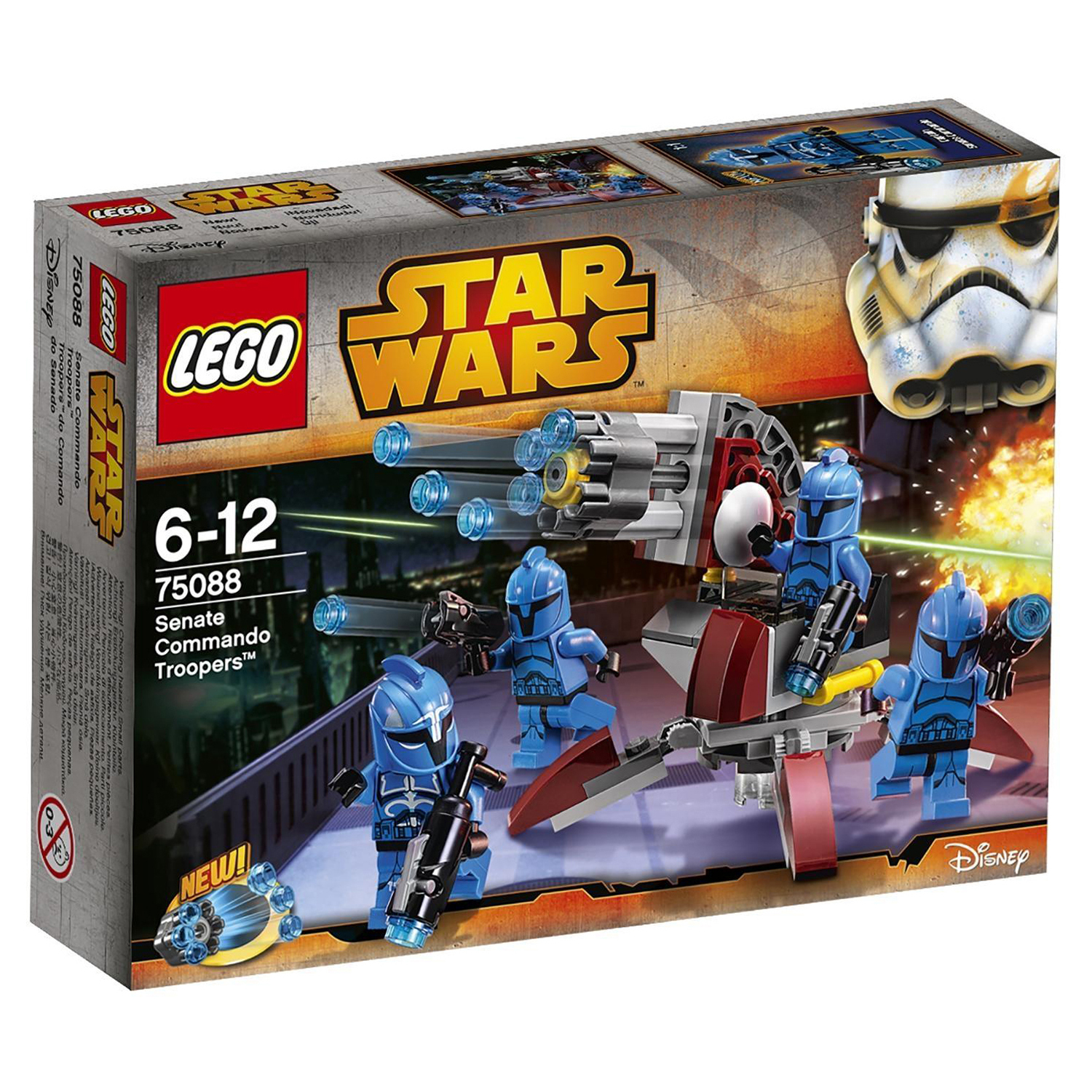 Конструктор LEGO Star Wars TM Элитное подразделение Коммандос Сената  (Senate Commando Troopers™) (75088) купить по цене 999 ₽ в  интернет-магазине Детский мир