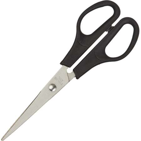 Ножницы Attache 160 мм с пластиковыми эллиптическими ручками цвет черный 7 шт
