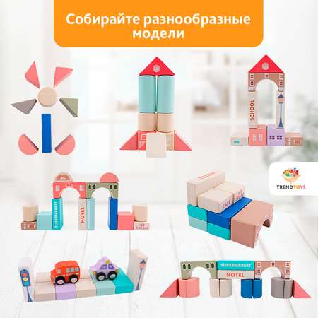 Деревянный конструктор TrendToys для малышей