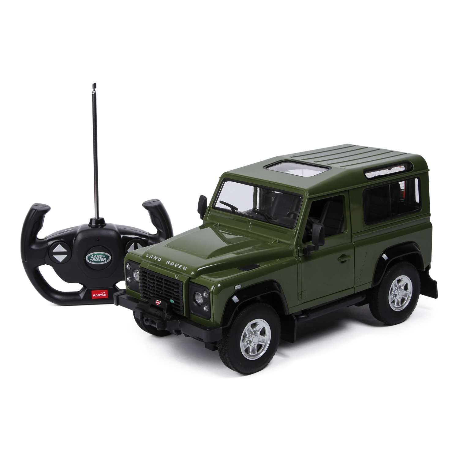 Машина Rastar РУ 1:14 Land Rover Denfender Зеленый 78400 - фото 1