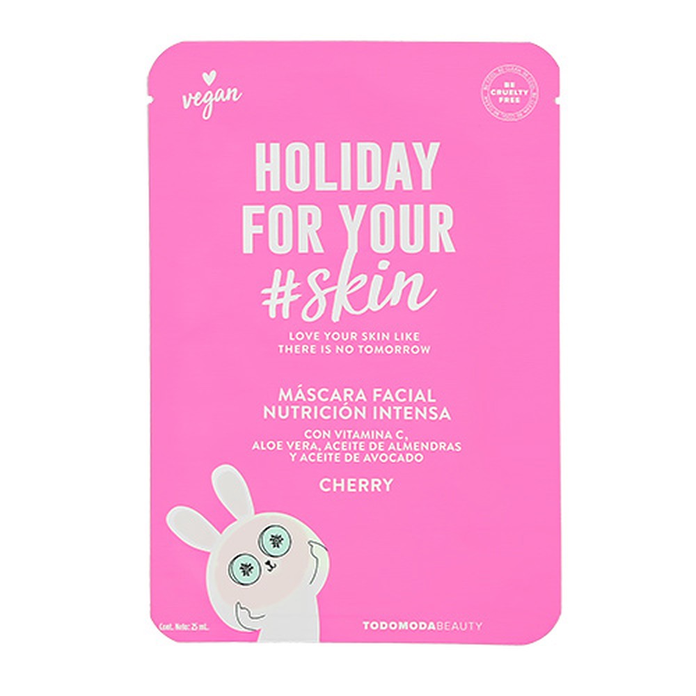 Маска тканевая Todomoda Holiday for your skin с экстрактом вишни питательная 25 мл - фото 4