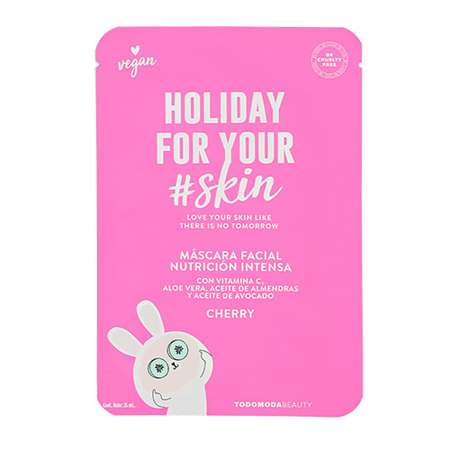 Маска тканевая Todomoda Holiday for your skin с экстрактом вишни питательная 25 мл