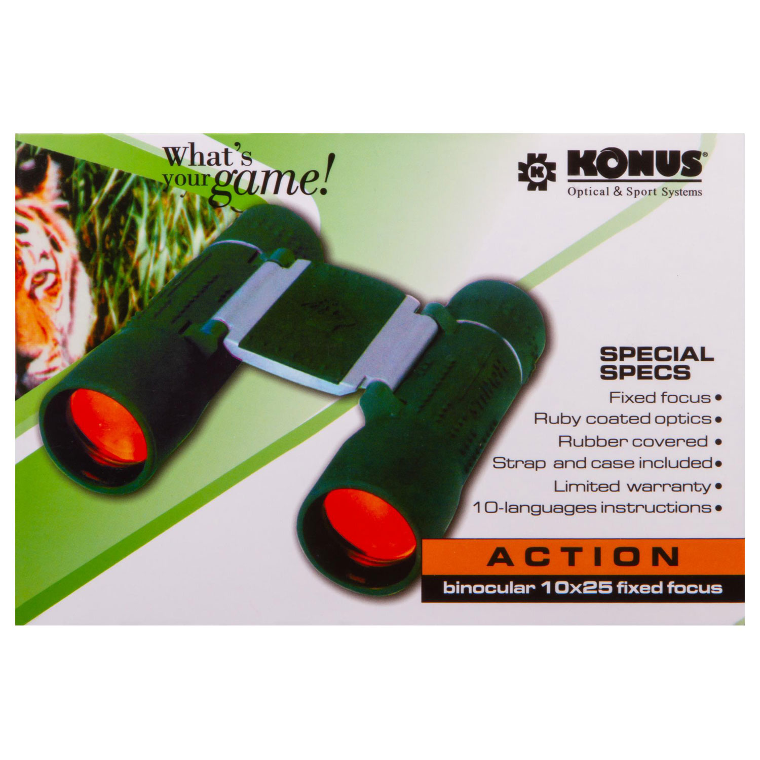 Бинокль Konus Action 10x25 FF - фото 11