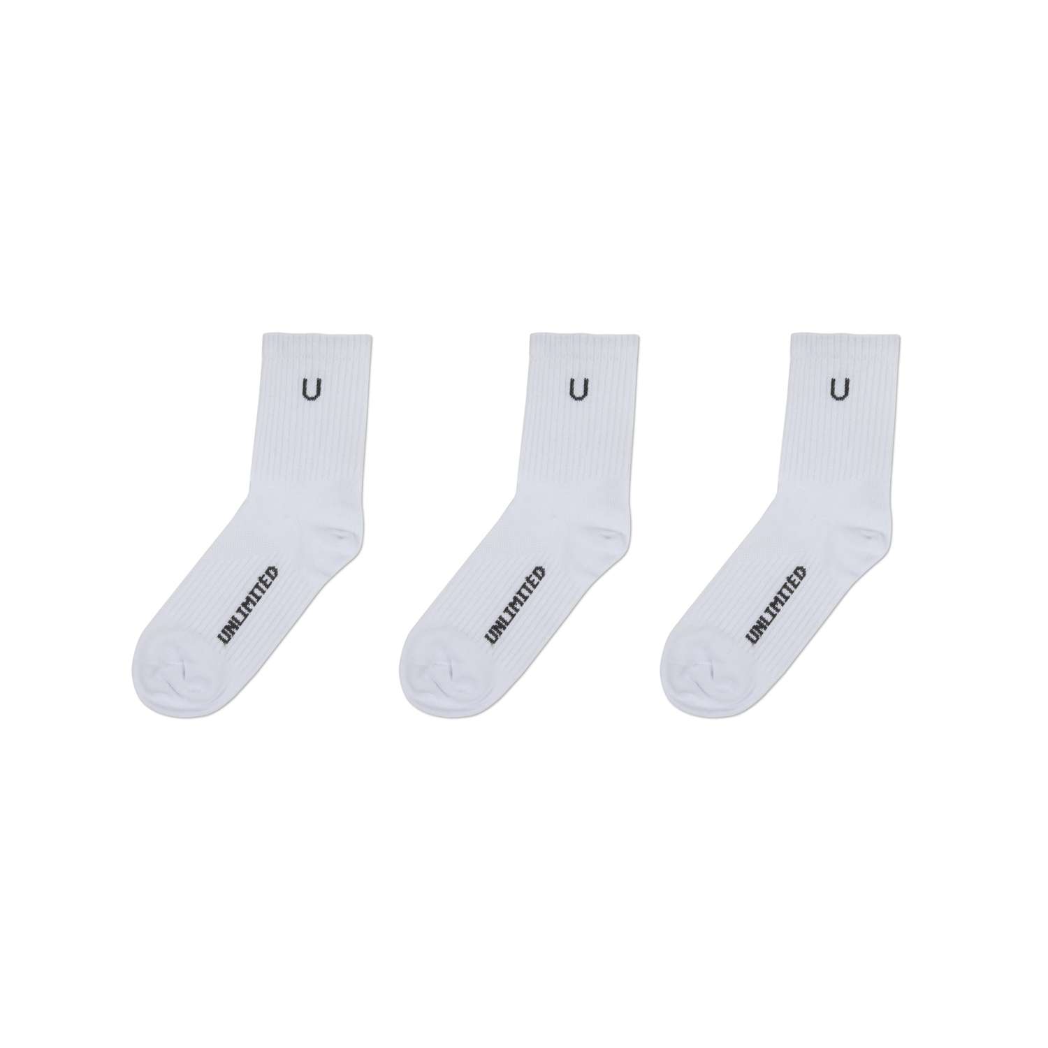 Носки Unlimited DU-103/белый 3 пары - фото 1