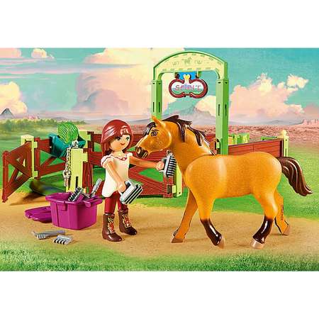 Конструктор Playmobil Спирит: Стойло для лошадей