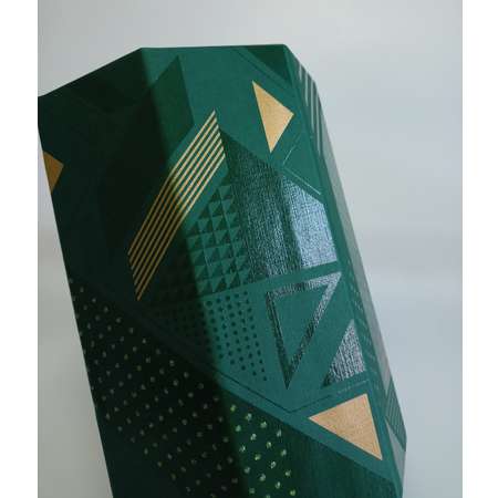 Коробка подарочная Cartonnage форма пенала Гармония зеленый