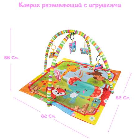 Развивающий коврик RIKI TIKI 82 на 82 см