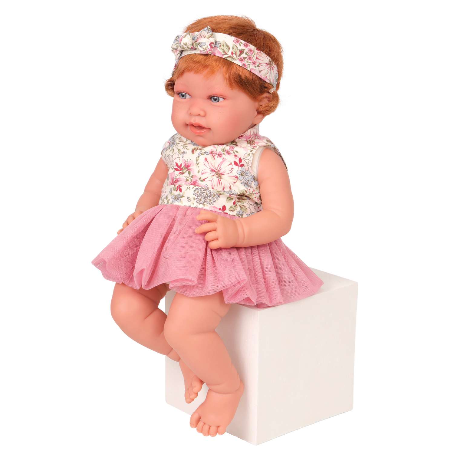 Кукла Antonio Juan Реборн Саманта в розовом 40 см мягконабивная 33070 - фото 11