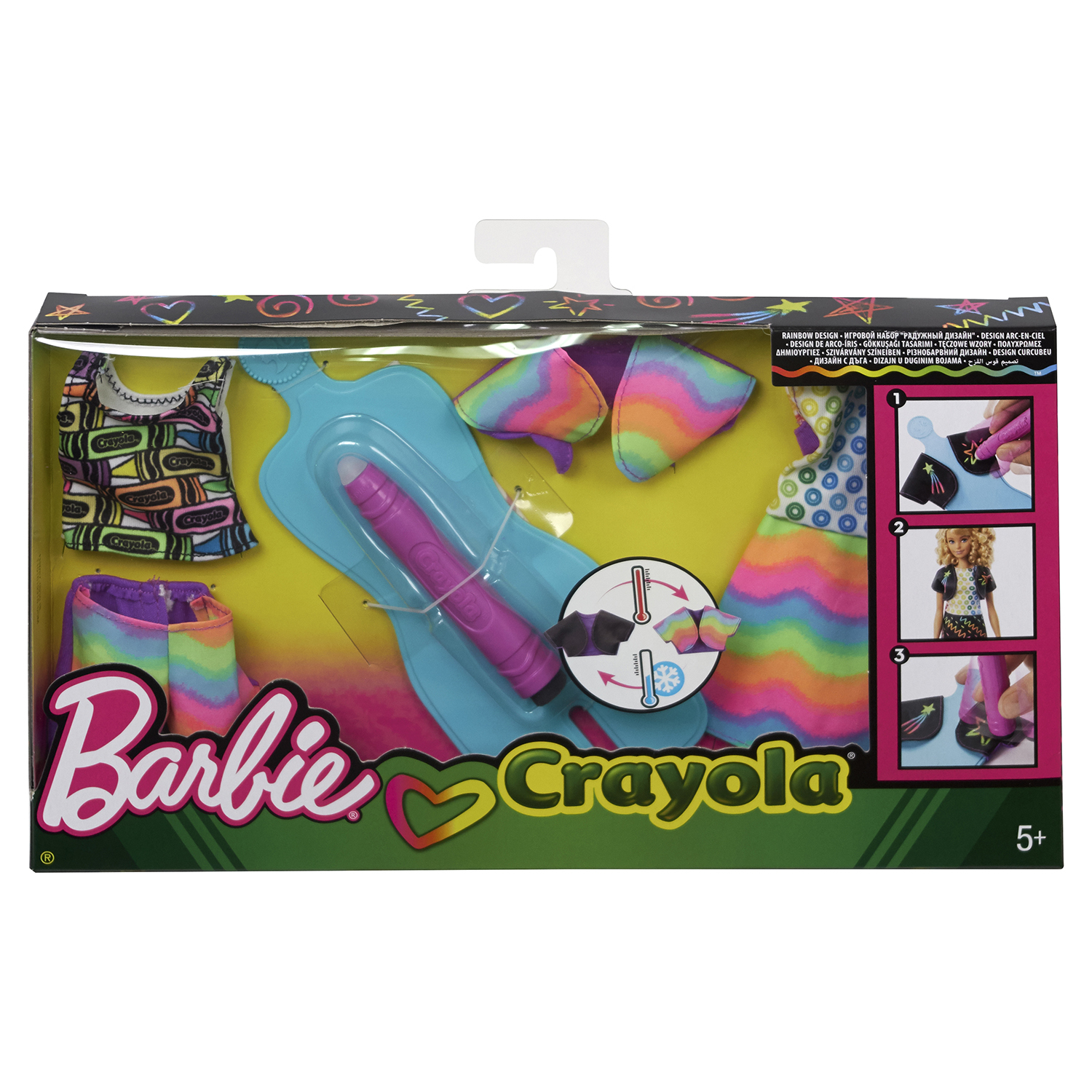 Набор Barbie Crayola раскрась наряды FHW87 FHW85 - фото 2