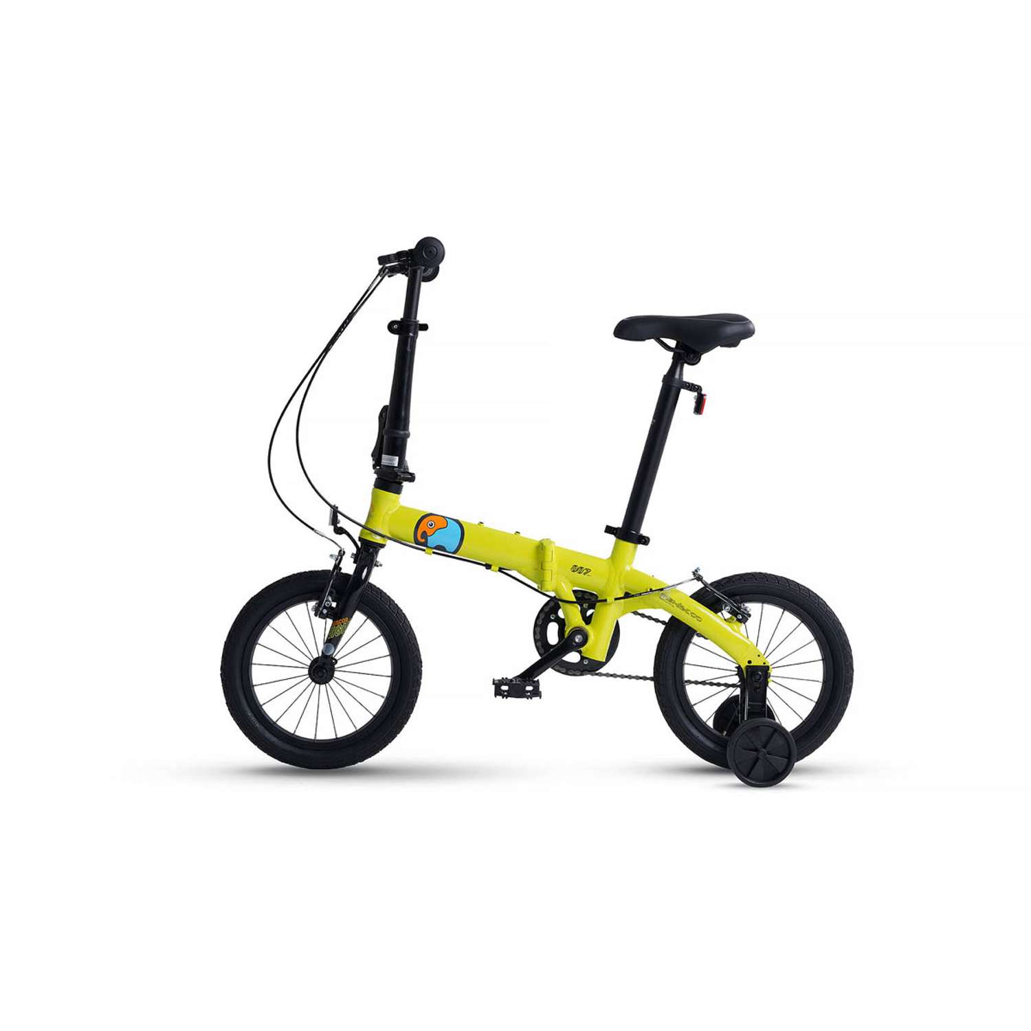 Велосипед Детский Складной Maxiscoo S007 стандарт 14 желтый - фото 3