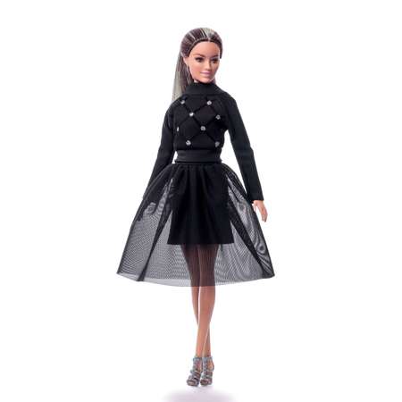 Комплект одежды для кукол Barbie VIANA черный и серебристый