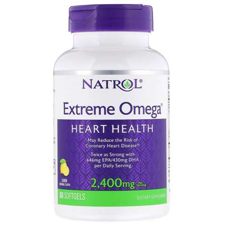 Биологически активная добавка Natrol Extreme Omega 2400мг*60капсул