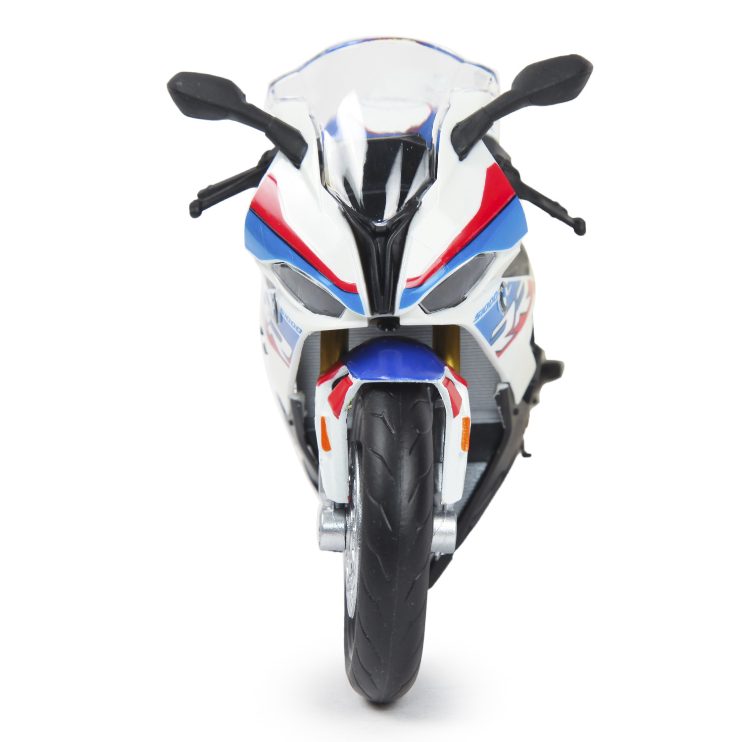 Мотоцикл Mobicaro BMW S1000RR 1:12 белый 644101(E) - фото 6