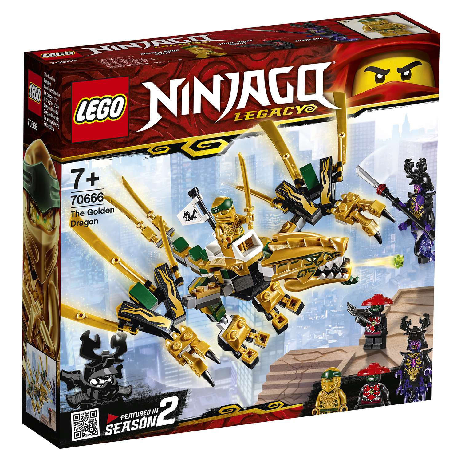 Конструктор LEGO Ninjago Золотой Дракон 70666 - фото 2