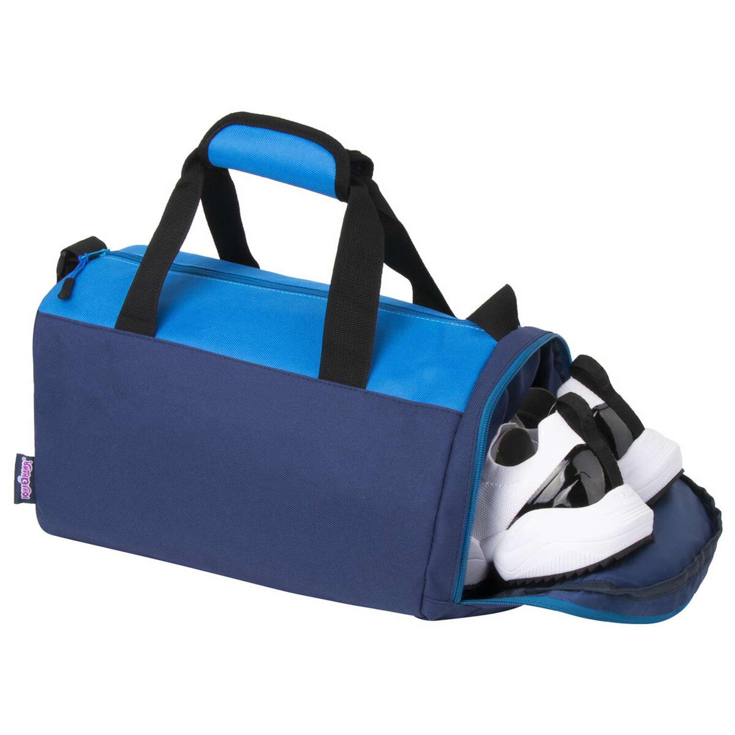 Сумка спортивная Юнландия с отделением для обуви синий/голубой - фото 4