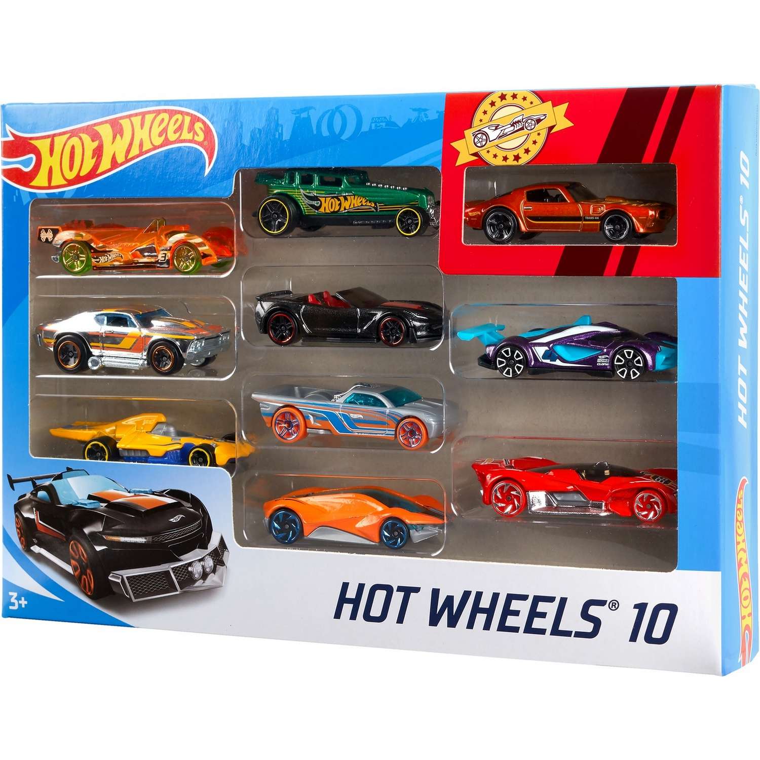 Подарочный набор Hot Wheels Базовые машинки (10 шт.) в ассортименте 54886 - фото 4