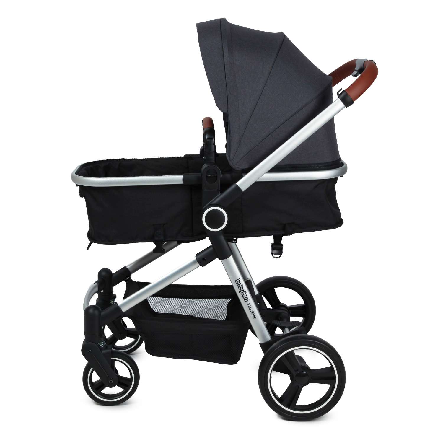 Коляска 3в1 Babyton Flexi Ride Black-Grey - фото 15