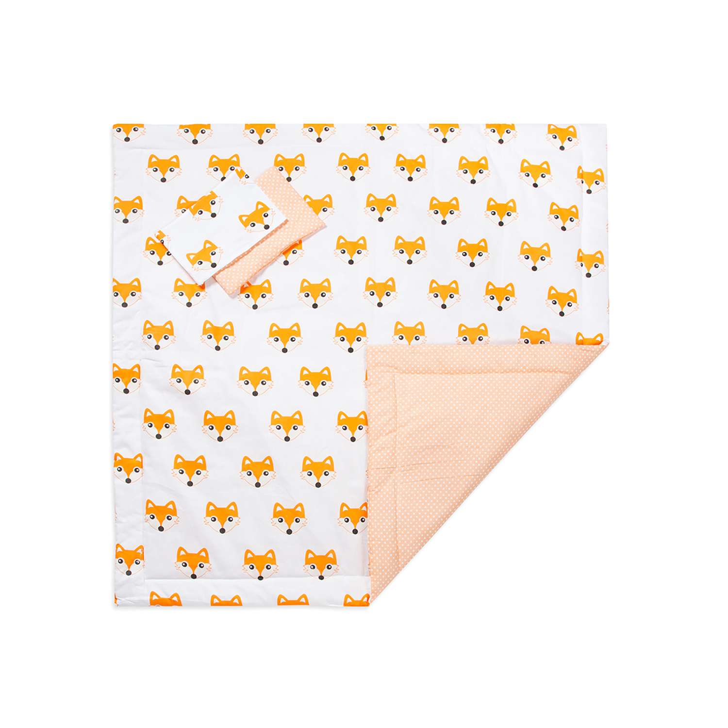 Конверт-одеяло Чудо-чадо для новорожденного на выписку Времена года лисички/рыжий - фото 4