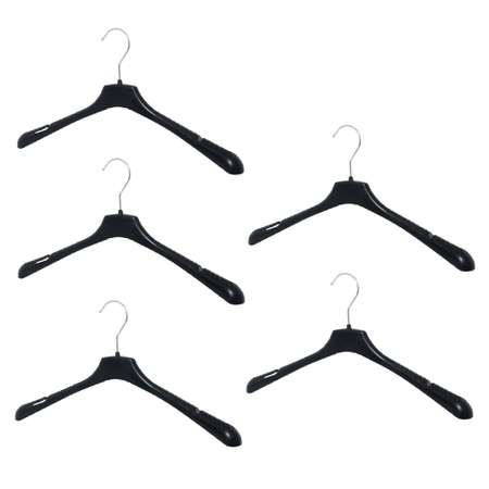Вешалки-плечики Valexa блузочные набор 5 шт черные
