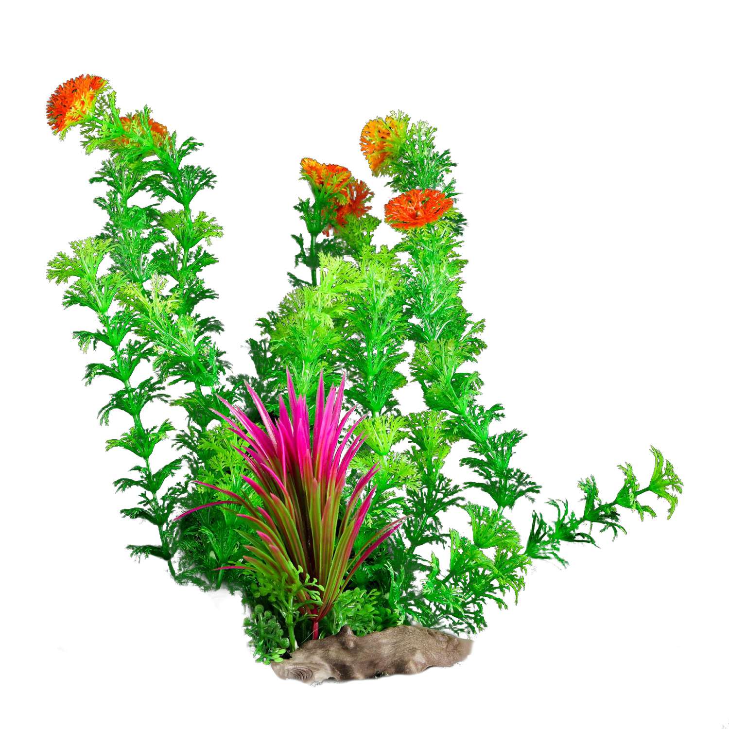 Растение для аквариума Пижон Аква на платформе в виде коряги 30 см - фото 1