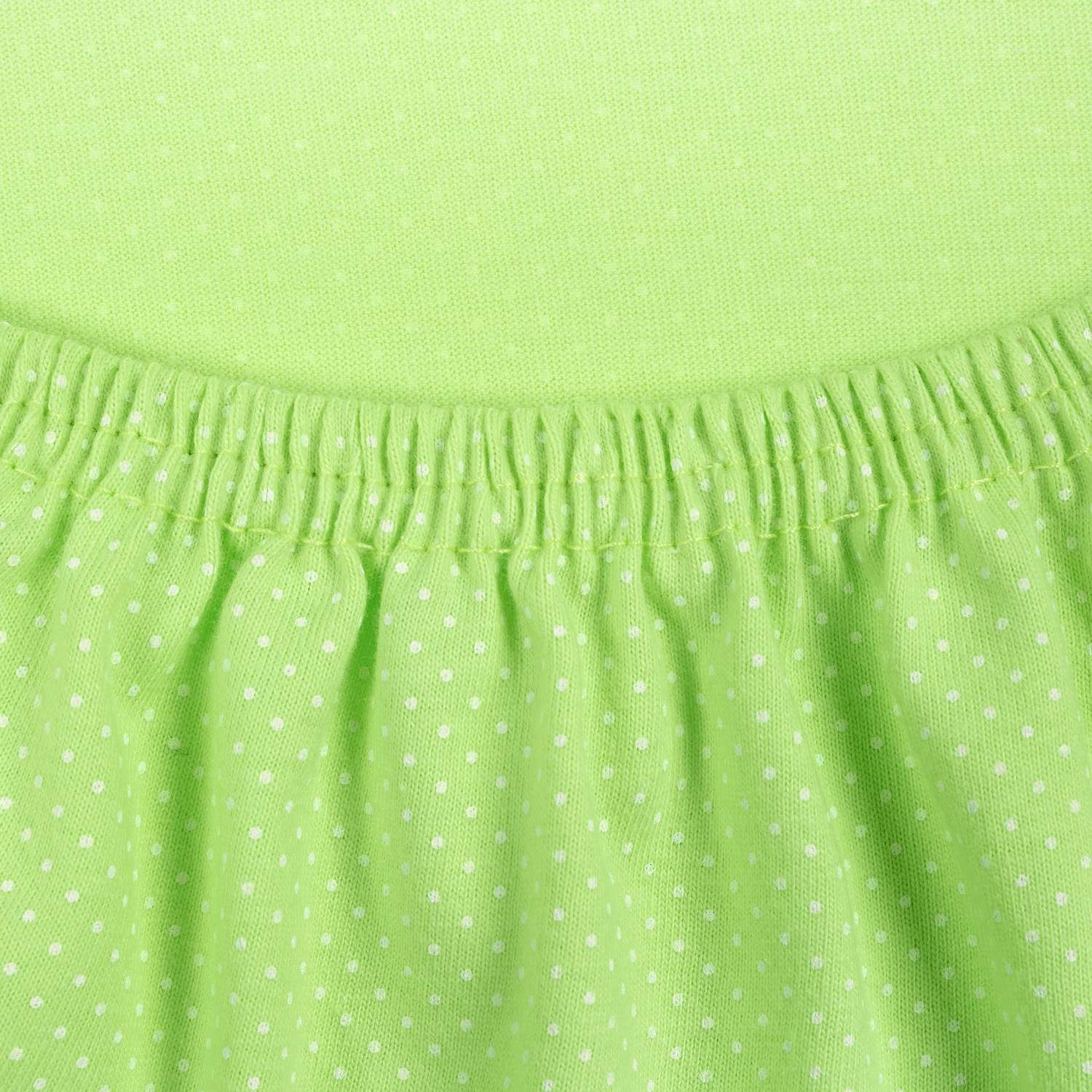 Простынь на резинке 120х60 Mrs.Stretch Mr.Jersy ясельная трикотажная натяжная 2 шт цвет ярко-зеленый - фото 8