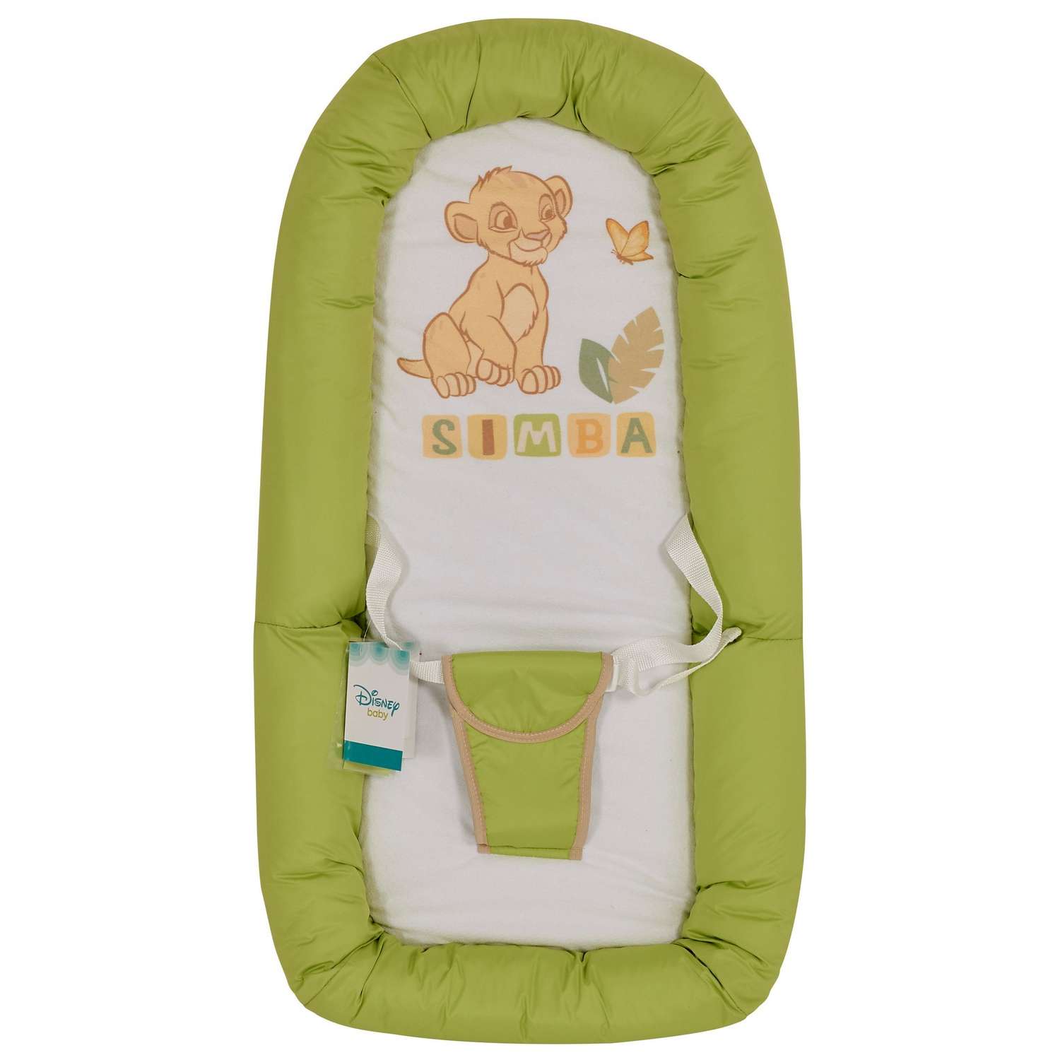 Детский шезлонг Polini Kids Disney Baby Король Лев, салатовый 0001831-15