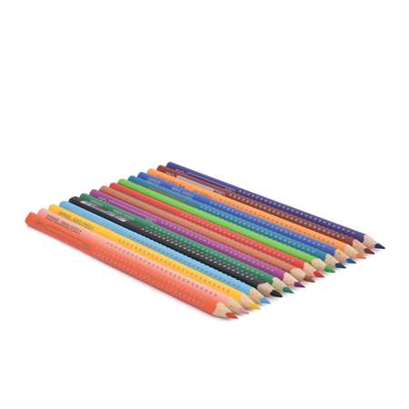 Цветные карандаши Faber Castell Grip в пласт. тубе Ракета 15 шт.