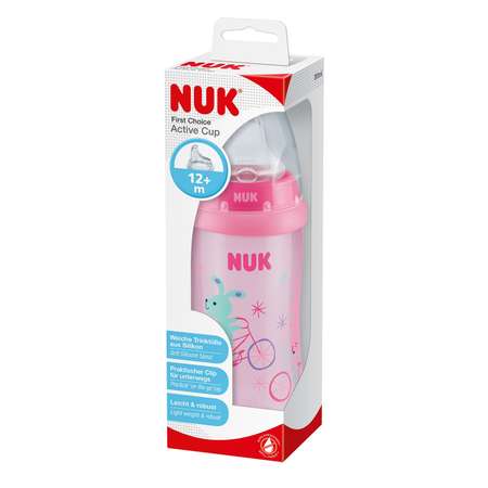 Поильник Nuk Active Зайчик 300мл c 12месяцев 10751377