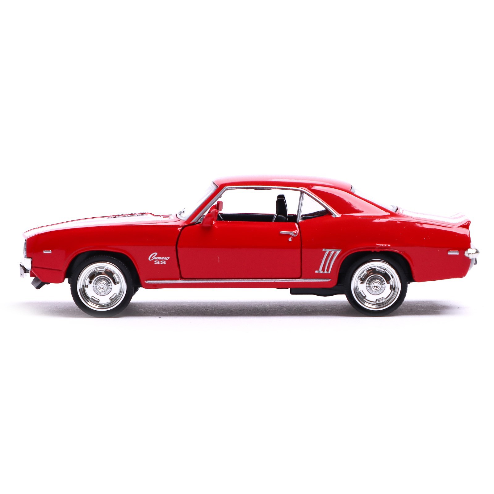 Машина Автоград металлическая CHEVROLET CAMARO SS. 1:32. открываются двери. инерция. цвет красный 7152960 - фото 2