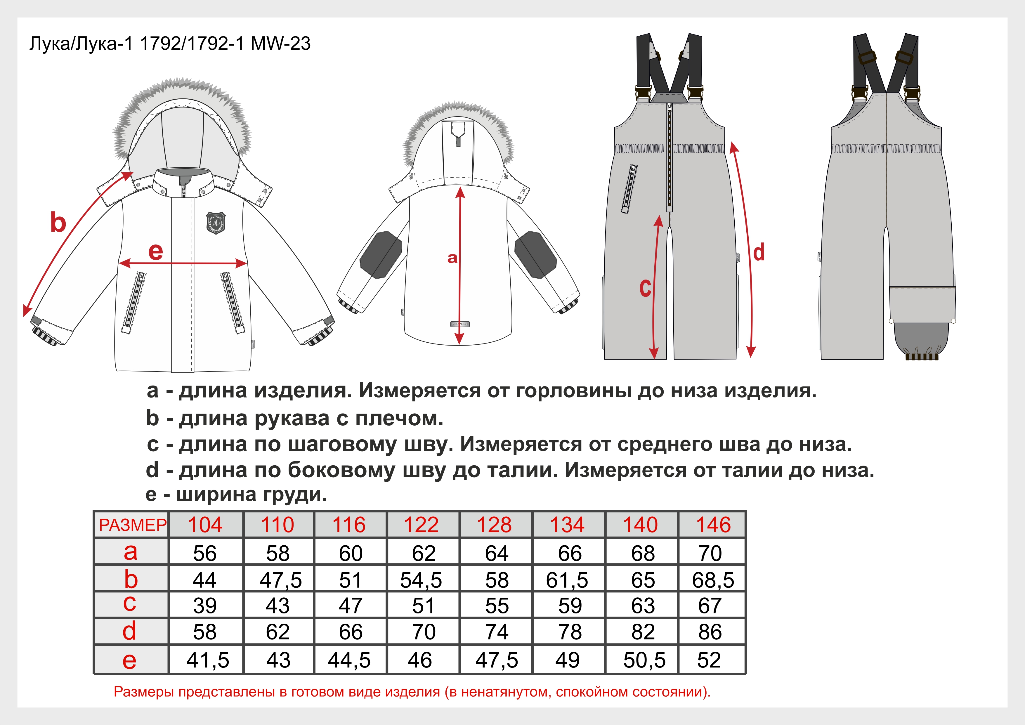 Куртка и полукомбинезон Arctiline Лука-1 1792-1 MW-23 синий/синий - фото 3