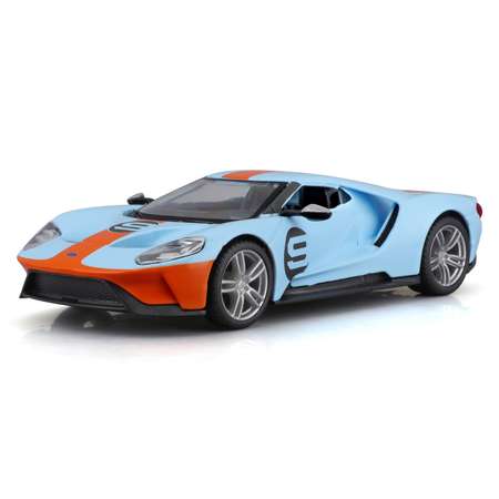 Машинка Bburago гоночная оранжево-голубая 18-41164