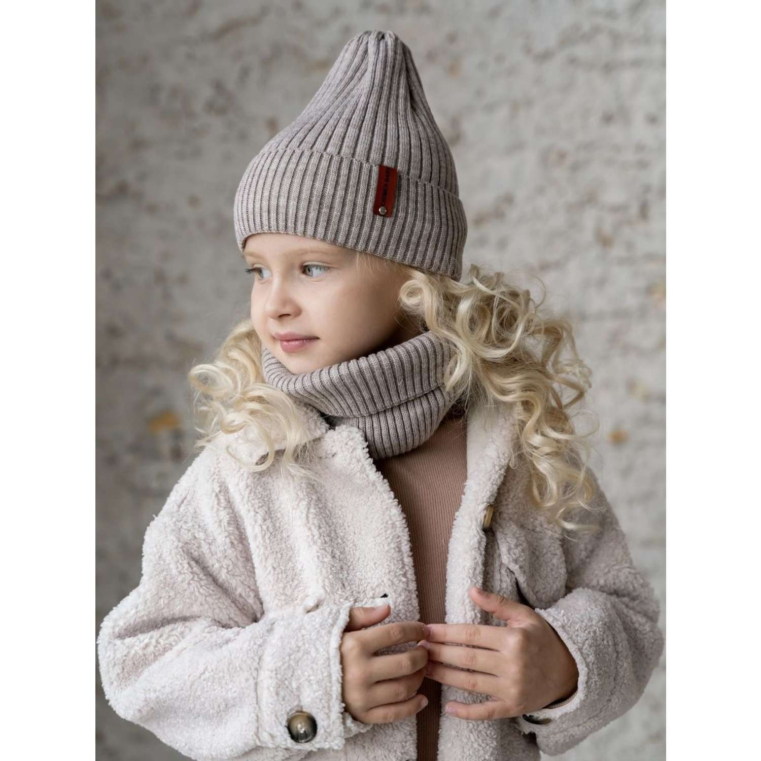 Шапка и снуд Crimea Baby Hatsnood/beige - фото 5