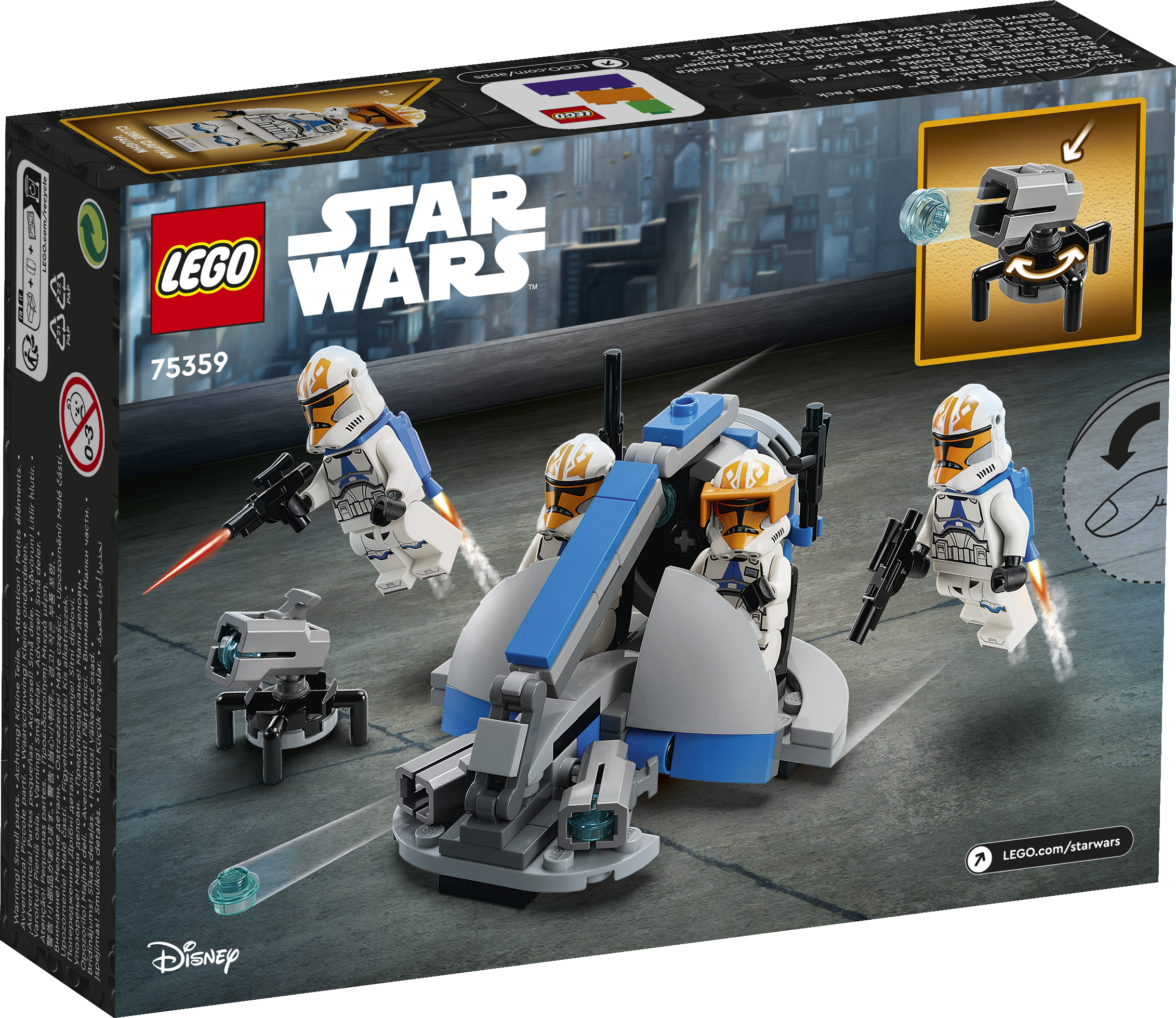 Конструктор LEGO 332nd Ahsoka's Clone Trooper Battle Pack 75359 - фото 6