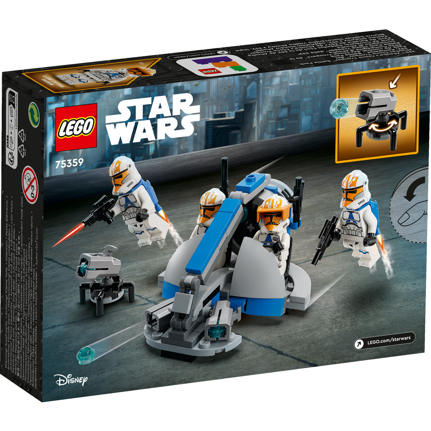 Конструктор LEGO 332nd Ahsoka's Clone Trooper Battle Pack 75359 - фото 6