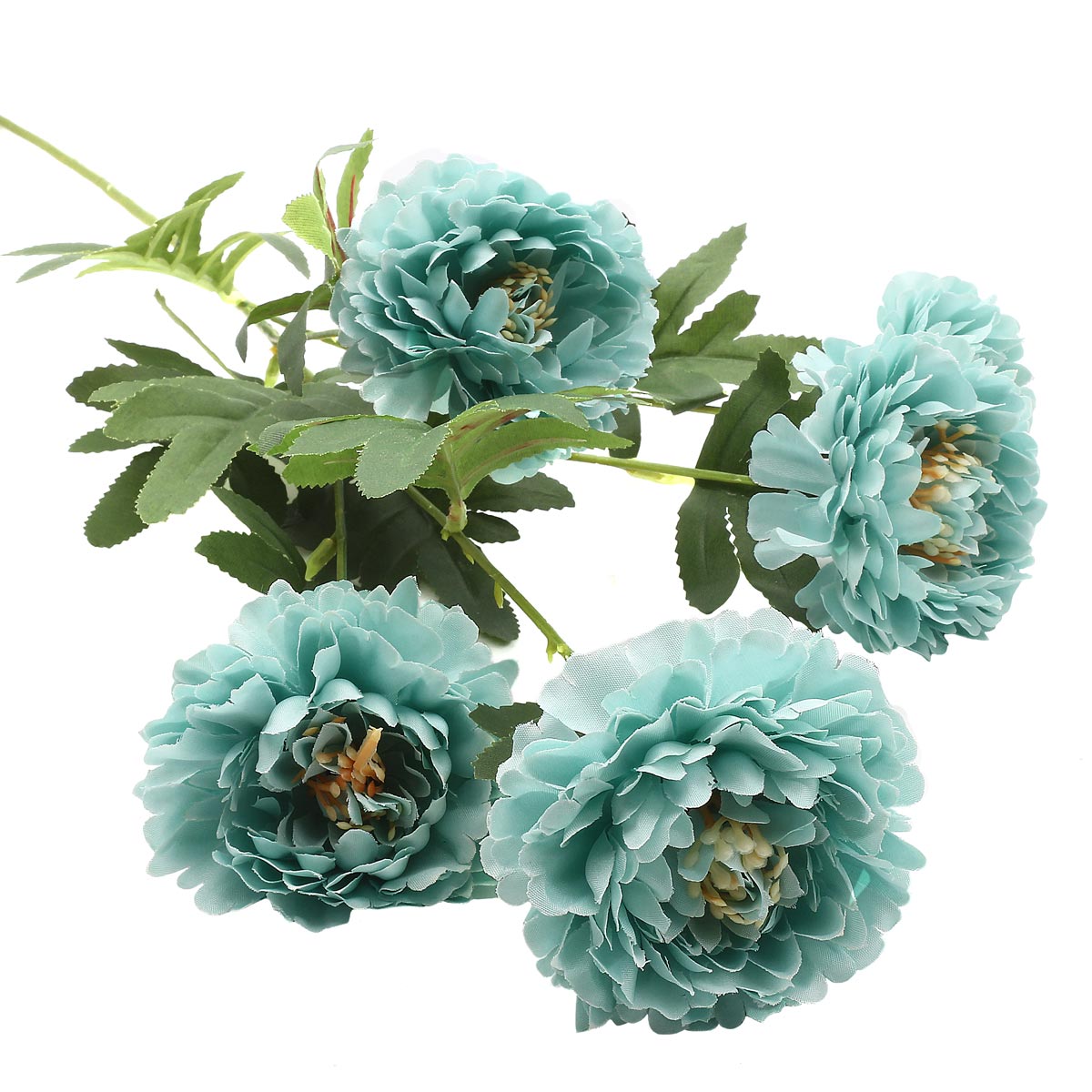 Цветок искусственный Astra Craft Хризантемы 59 см цвет голубой - фото 1