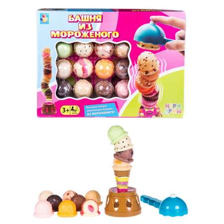 Настольная игра 1TOY Игродром. Башня из мороженого