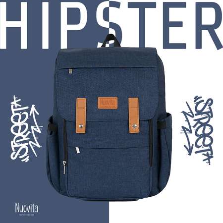 Рюкзак для мамы Nuovita Capcap hipster Темно-синий