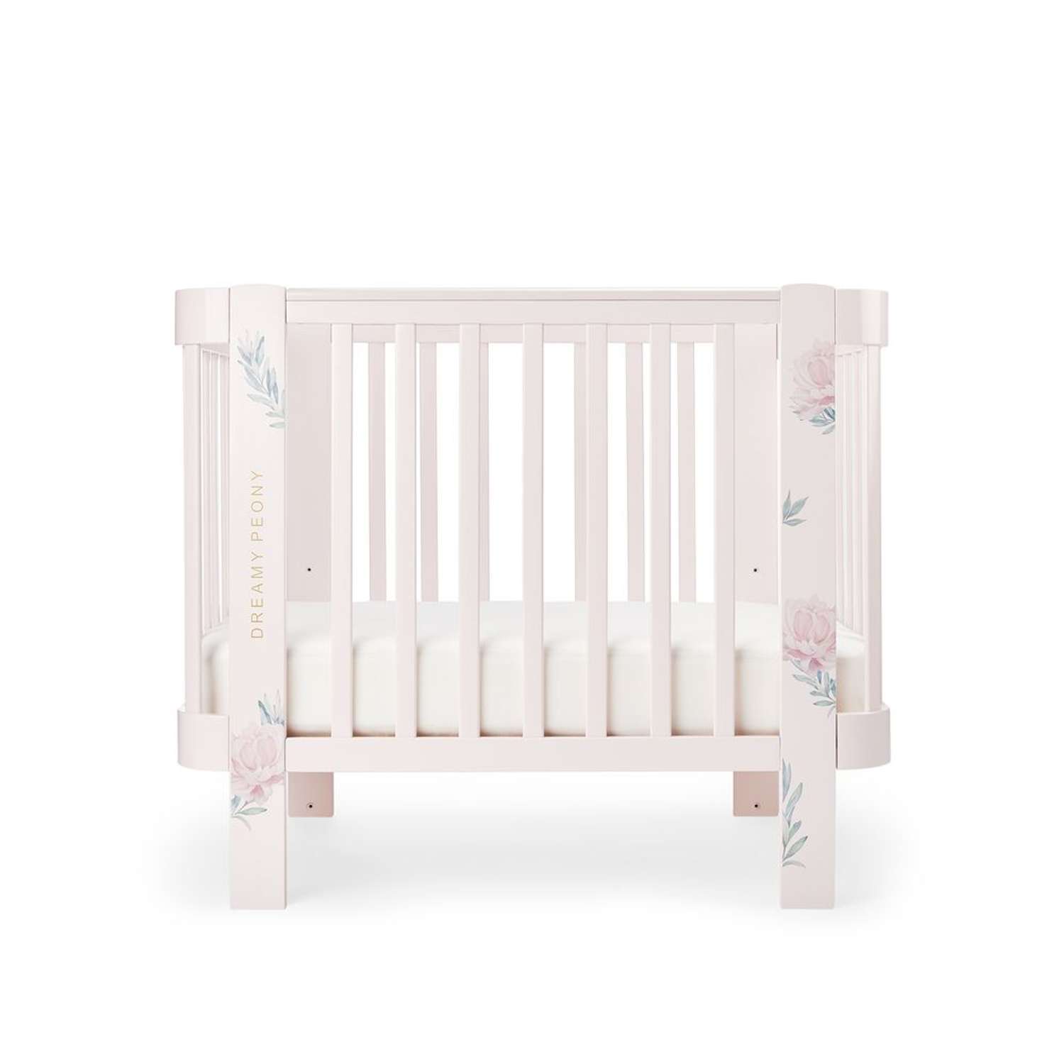 Детская кроватка Happy Baby Mommy Love прямоугольная, продольный маятник (розовый) - фото 18