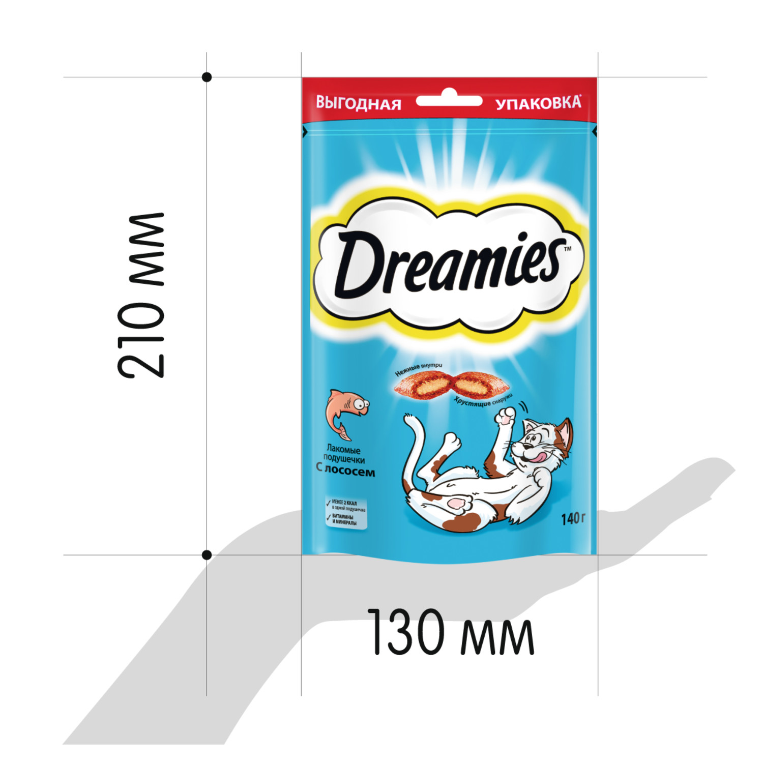 Лакомство для кошек Dreamies 140г с лососем - фото 10