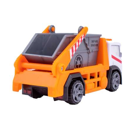 Машинка HTI (Teamsterz) ГородскоймМусоровоз серо-оранжевый