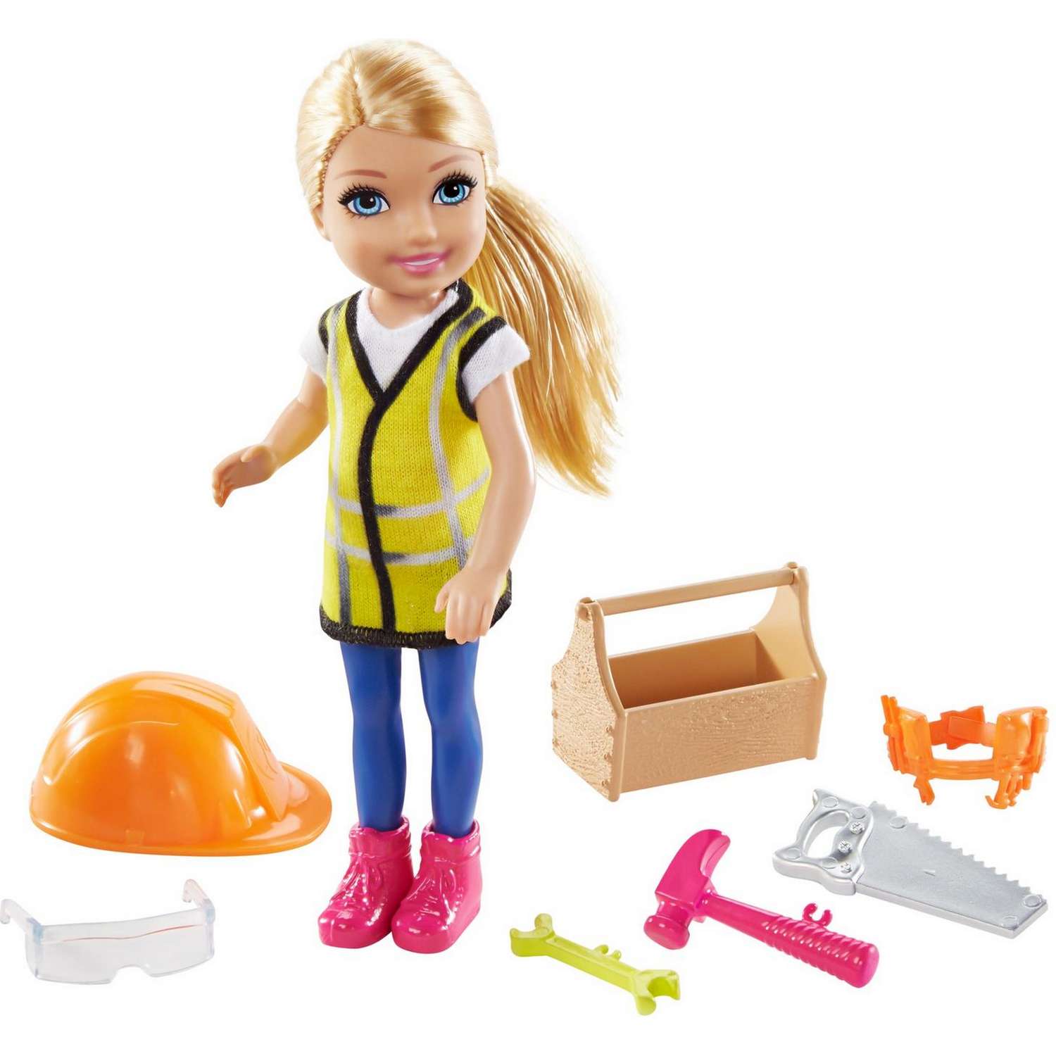 Набор Barbie Карьера Челси Строитель кукла+аксессуары GTN87 GTN86 - фото 6