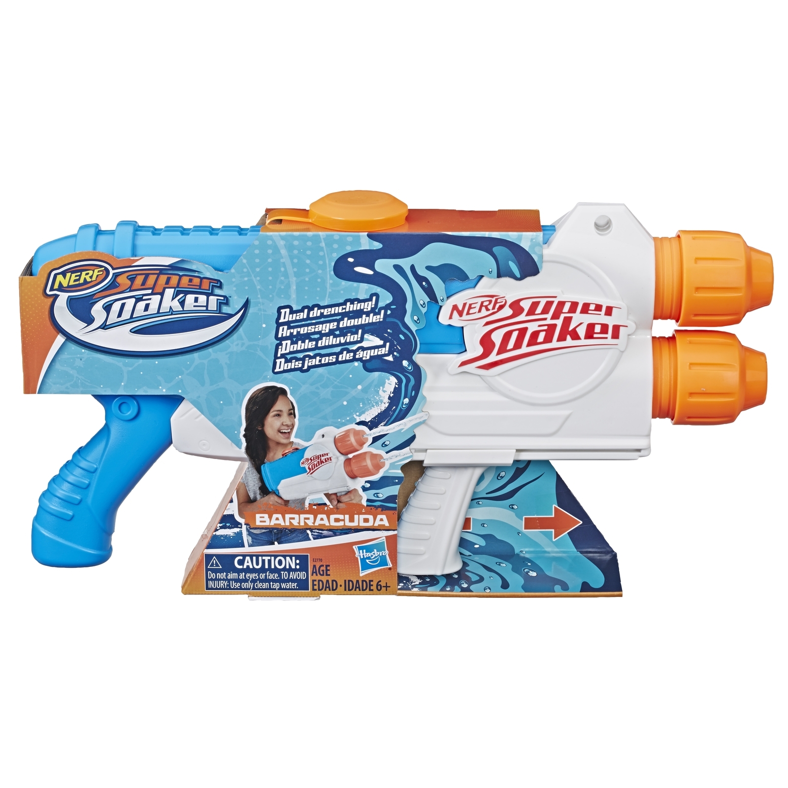 Бластер водяной Nerf Super Soaker Барракуда E2770EU4 купить по цене 1499 ₽  в интернет-магазине Детский мир