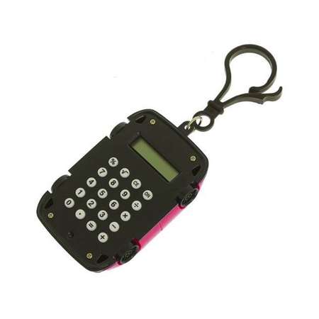 Брелок-калькулятор Uniglodis Машинка. Цвет: розовый