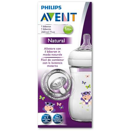 Бутылочка Philips Avent Natural 0 мес+ 260 мл SCF627/22