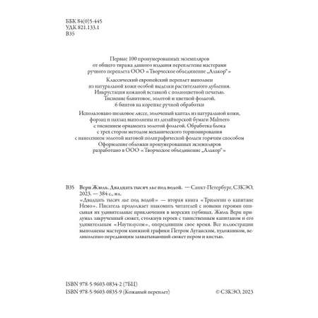 Книга СЗКЭО БМЛ Верн 20 000 лье иллюстрации Луганского