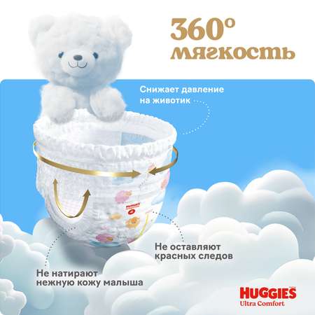 Трусики Huggies Ultra Comfort для девочек 3 (6-11) 54 шт.
